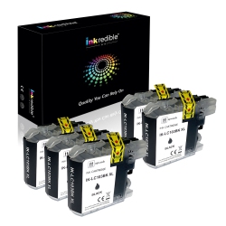 INKREDIBLE INK Brother Lc103Bk Compatible Ink Cartridge High Yield - - 5/pack In Black