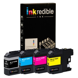 INKREDIBLE INK Brother Lc107 Lc105 Compatible Ink Cartridge Combo High Yield (Bk/c/m/y) - - 4/pack