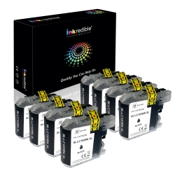 INKREDIBLE INK Brother Lc103Bk Compatible Ink Cartridge High Yield - - 8/pack In Black