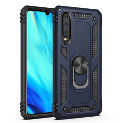 CSMART 【】 Anti-Drop Hybrid Magnetic Hard Armor Case With Ring Holder for Samsung Galaxy A50 / A50S In Navy