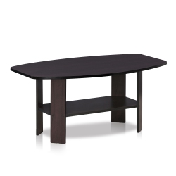 FURINNO 11179Dwn Simple Design Coffee Table, Dark Walnut