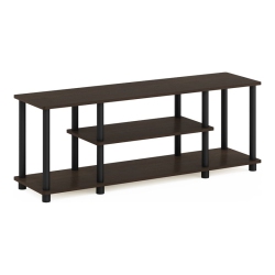 FURINNO Turn-N-Tube Wood Entertainment Tv Stand for Tv Up to 50" In In Dark Brown