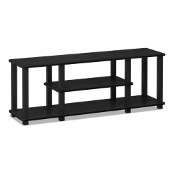 FURINNO Turn-S-Tube Wood Entertainment Tv Stand for Tv Up to 50" In In Black