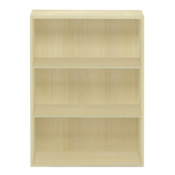 FURINNO Pasir Engineered Wood 3-Tier Open Shelf In Steam Beech/natural