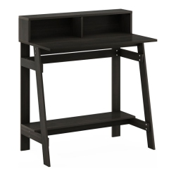 FURINNO Engineered Wood Simplistic A Frame Computer Desk In Espresso