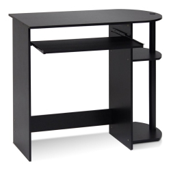 FURINNO Engineered Wood Simplistic Computer Desk In Espresso/black
