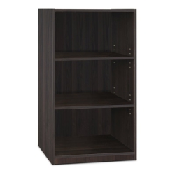 FURINNO Jaya Wood Simple Home 3-Tier Adjustable Shelf Bookcase In Espresso