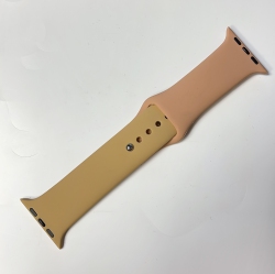 CC Topsave Watchband for Apple Watch 42/44MM Silicone Replacement Strap for Apple Watch Series 5, 4, 3, 2, 1, Caramel Mix Walnut Color In Multicolor