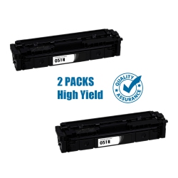 PRINTER PRO 2 Pack Canon 051H/canon-051H High Yield Compatible Toner-Canon Printer Imageclass Mf264Mf267/lbp162 In Black