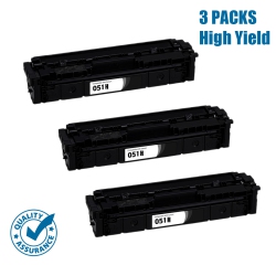 PRINTER PRO 3 Pack Canon 051H/canon-051H High Yield Compatible Toner-Canon Printer Imageclass Mf264Mf267/lbp162