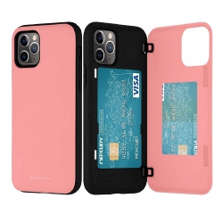 GOOSPERY Iphone 11 Pro Magnetic Door Bumper In Baby Pink