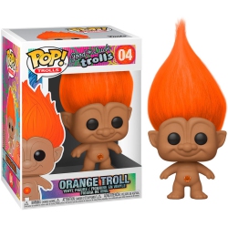 FUNKO Pop Trolls 3.75 Inch Action Figure Good Luck Trolls - Troll #04 In Orange