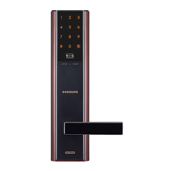 SAMSUNG Smart Digital Mortise Door Lock - Lever (Shp-Dh537 Copper)