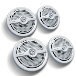 SONY Xsmp1621 6.5" Dual Cone Marine Speakers (2 Pair, White)