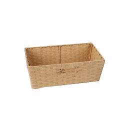 JESSAR - Wicker Storage Basket, 38X26X13 Cm In Beige