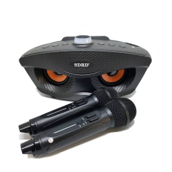 AXGEAR Bluetooth Family Ktv Portable Speaker Smart Phone Karaoke With 2 Wireless Mic