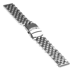 STRAPSCO Super Engineer 22MM Watch Bracelet for Fossil Gen 5 Smartwatch - In Silver