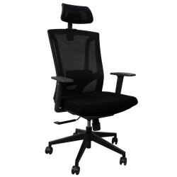 ANTHRODESK Ergonomic Office Chair, 360-Degree Swivel Rotation, Adjustable Headrest And Armrest, Breathable (Black)