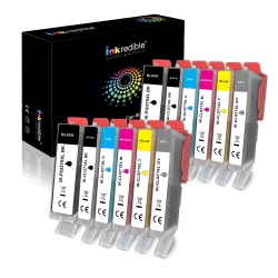 INKREDIBLE INK Canon Pgi-270, Cli-271 Compatible Ink Cartridge Combo (Bk/pbk/c/m/y/gy) - - 12/pack With In Grey