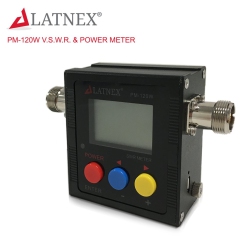 LATNEX Pm-120W (So239) Digital Vhf/uhf 125-525Mhz Power & Swr Meter & Frequency Counter