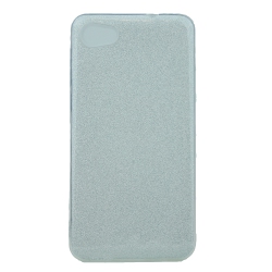 CC Alcatel A50 Tri-Layers Protective Glitter Case In Silver