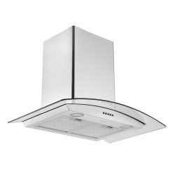 ANCONA 30 In. Convertible Wall-Mounted Glass Canopy Range Hood In Stainless Steel