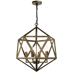 CWI LIGHTING CANADA Amazon 4 Light Up Pendant With Antique Forged Copper Finish