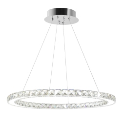 CWI LIGHTING CANADA Ring Led Chandelier With Chrome Finish