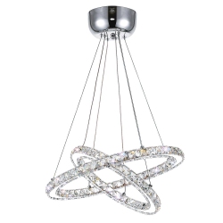 CWI LIGHTING CANADA Ring Led Chandelier With Chrome Finish