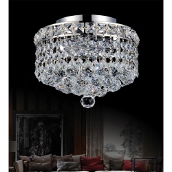 CWI LIGHTING CANADA Luminous 2 Light Flush Mount With Chrome Finish
