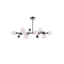 CWI LIGHTING CANADA Element 10 Light Chandelier With Polished Nickel Finish