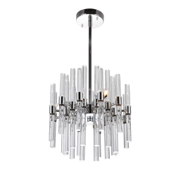 CWI LIGHTING CANADA Miroir 6 Light Mini Chandelier With Polished Nickel Finish
