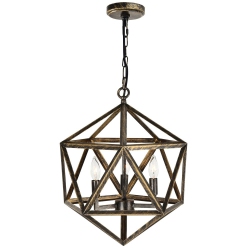 CWI LIGHTING CANADA Amazon 3 Light Up Pendant With Antique Forged Copper Finish