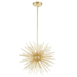 CWI LIGHTING CANADA Savannah 6 Light Chandelier With Leaf Finish In Gold