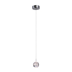CWI LIGHTING CANADA Perrier 1 Light Down Mini Pendant With Chrome Finish