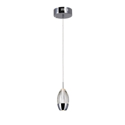 CWI LIGHTING CANADA Perrier 1 Light Down Mini Pendant With Chrome Finish