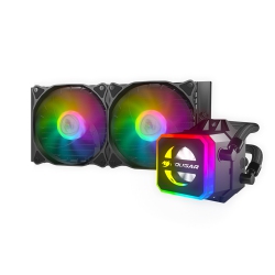 COUGAR Helor 240 High Performance Liquid Cooler RGB|Vortex Omega 120 RGB Fans X2 + RGB Pump Head (35Ccl24.0001)