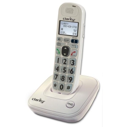 CLARITY D704 Dect 6.0 40-Db Amplified/low Vision Cordless Phone With Cid Display - In White
