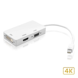 TECHLY New 3 In 1 Mini Displayport to HDMI/dvi/vga