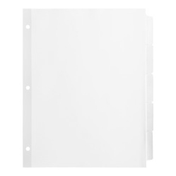 BUSINESS SOURCE Reinforced Hole Punched Indexes (36683)