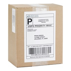 BUSINESS SOURCE Bright Premium-Quality Internet Shipping Labels (26161) In White