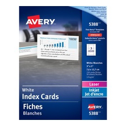 AVERY Laser Print Printable Index Card (05388)