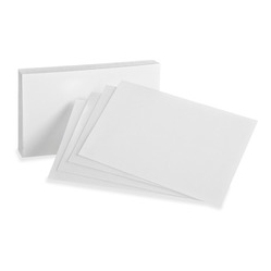 OXFORD Blank Index Cards (50)