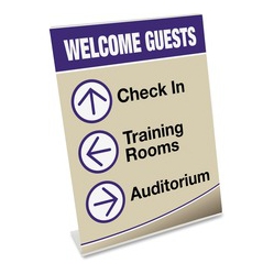 DEFLECTO Classic Image Slanted Sign Holder (69701)