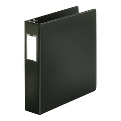 BUSINESS SOURCE Basic Round Ring Binder W/label Holder (28561)
