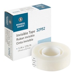 BUSINESS SOURCE Invisible Tape Dispenser Refill Roll (32952)