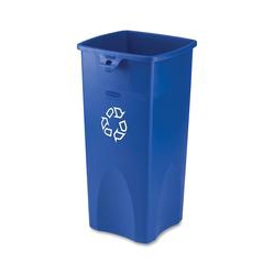 RUBBERMAID Untouchable 3569-73 Recycling Container (356973Blue)