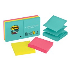 POST-IT Miami 3" Super Sticky Pop-Up Notes (R3306Ssmia)