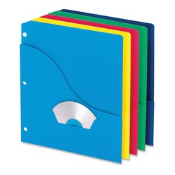 PENDAFLEX 3-Hole Wave Pocket Project Folders (32900)