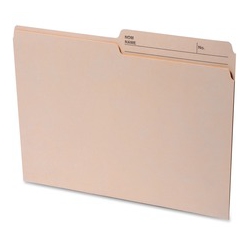 CONTINENTAL 2-Sided Tab Letter File Folders (41801)